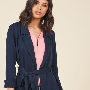 Modcloth "With Stylish Sincerity Drape Blazer"